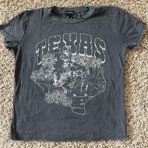 Gray Texas Graphic T-Shirt